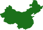 green outline map of China